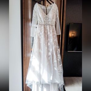 Wedding dress, wore for 1 hour for small elopement ceremony.